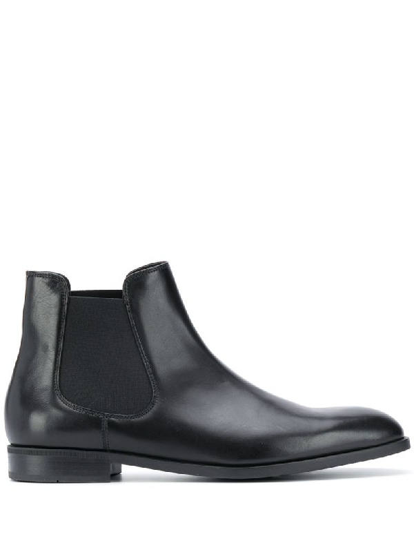 Emporio Armani Plain Chelsea Boots In Black | ModeSens