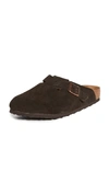 Birkenstock Boston Soft Footbed Clogs In Mocha