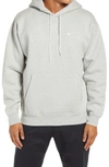 Nike Hooded Sweatshirt In Grey Heather/ White/ White