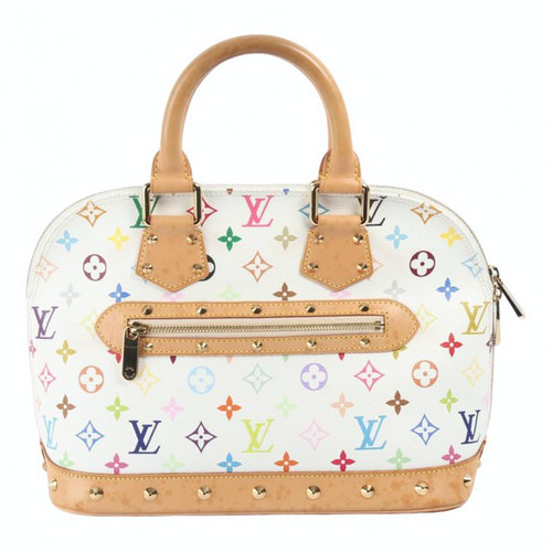 Pre-Owned Louis Vuitton Alma White Cloth Handbag | ModeSens
