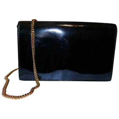 Pre-owned Diane Von Furstenberg Blue Fur Clutch Bag