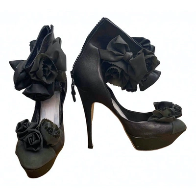 Pre-owned Viktor & Rolf Black Leather Heels