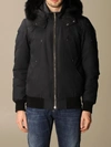 Moose Knuckles Ballistic Down Jacket In Black