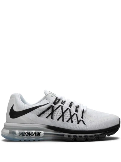 Nike Men's Air Max 2015 Running Sneakers From Finish Line In White/black