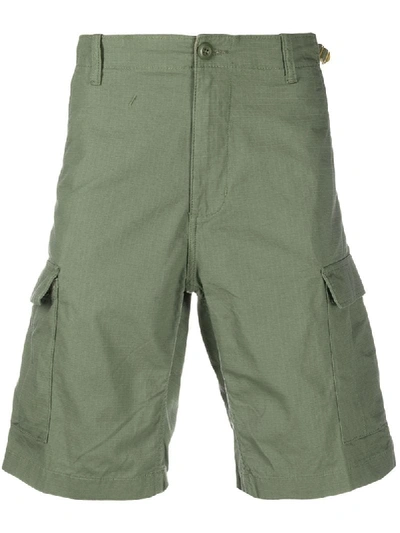 Carhartt Side Logo Patch Shorts In Green