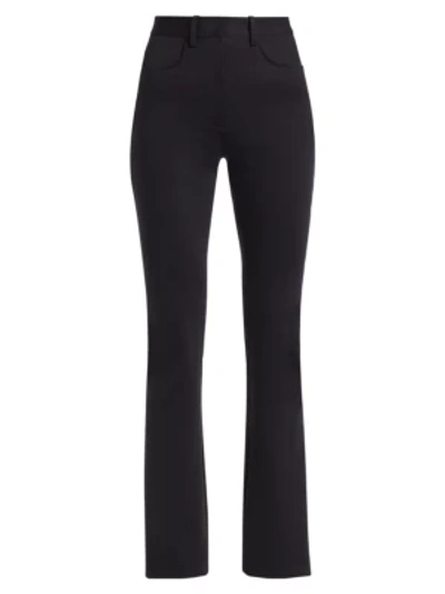 Alexander Wang Mid-rise Flare Trousers In Black