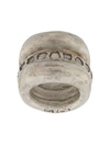 Parts Of Four Stack Mountain Spacer Ring In Silver