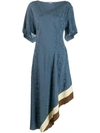 LOEWE LOEWE WOMEN'S BLUE VISCOSE DRESS,S2296060AP4985 38