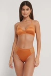 NA-KD Wow Mesh Highwaist Panty Orange