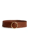 ANDERSON'S ANDERSON'S WIDE WOVEN LEATHER BELT,15497838
