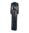 JENNY PACKHAM SEQUIN RUCHED EVERLY GOWN,15767126
