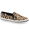 KATE SPADE WOMEN'S KEDS FOR KATE SPADE NEW YORK DOUBLE DECKER KS LEOPARD PONY HAIR SNEAKERS