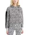 PUMA WOMEN'S CLASSICS COTTON PRINTED CROPPED HOODIE