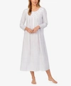 Eileen West Sleeveless Cotton Lawn Ballet Nightgown In Wht/grey