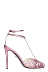 ALEVÌ STELLA 110 SANDALS IN ROSE-PINK LEATHER,11474915