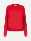 GIVENCHY PULL IN LANA CON LOGO E CUT-OUT ALLE MANICHE