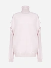 GIVENCHY CUT-OUT SLEEVES CASHMERE TURTLENECK