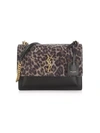 SAINT LAURENT MEDIUM SUNSET LEOPARD-PRINT LEATHER SHOULDER BAG,400012811524