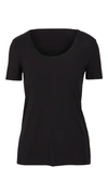 Wolford Logo Round-necked T-shirt In Black