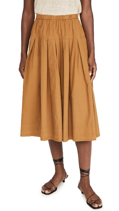 Alex Mill Paper Cotton Skirt In Caramel