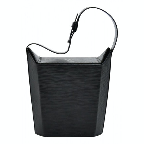 Pre-Owned Louis Vuitton Bento Box Black Leather Handbag | ModeSens
