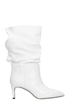 PARIS TEXAS HIGH HEELS ANKLE BOOTS IN WHITE LEATHER,11474949