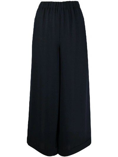 Daniela Gregis High-rise Wide-leg Trousers In Blue