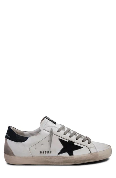 Golden Goose Super-star Sneaker In White/ Dark Blue/ Night Blue