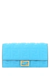 FENDI FENDI LOGO EMBOSSED CONTINENTAL WALLET