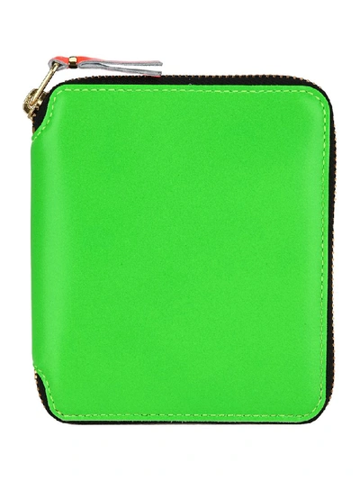 Comme Des Garçons Wallet Super Fluo Wallet In Green