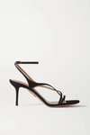 AQUAZZURA CANDIE 75 SUEDE SANDALS