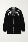 GIVENCHY INTARSIA KNITTED CARDIGAN