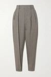 ISABEL MARANT OCEYO PLEATED WOVEN TAPERED PANTS