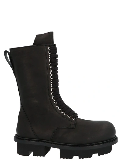 Rick Owens 'army Bozo Megatooth' Stivali E Stivaletti Nero In Black