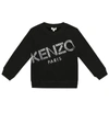 KENZO LOGO STRETCH-JERSEY SWEATSHIRT,P00505529