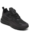 Nike Air Max 270 React Sneaker In Black, Oil Gray