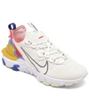 Nike Women's React Vision Running Sneakers From Finish Line In Summit White, Iron Gray
