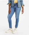 Levi's Women's 721 High-rise Skinny Jeans In Short Length In Lapis Air