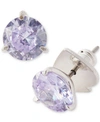 Kate Spade Brilliant Statements Mini Tri-prong Studs In Light Amethyst