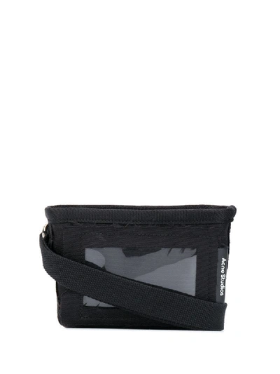 Acne Studios Stitched Mini Shoulder Bag In Black