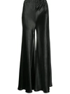 Philosophy Di Lorenzo Serafini Wide Bell-flare Trousers In Black