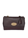 MULBERRY LILY MEDIUM LEATHER BAG IN BURGUNDY