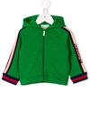 Gucci Zip-up Sweatshirt In Green