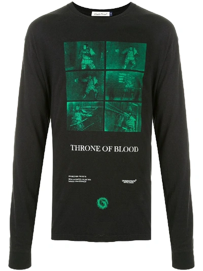 Undercover Throne Of Blood-print Cotton-jersey T-shirt In Black