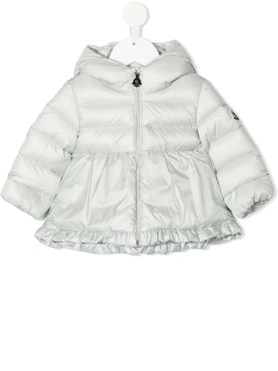 Moncler Babies' Odile 连帽羽绒夹克 In Grey