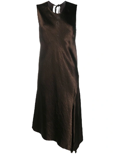 Ann Demeulemeester 不对称吊带裙 In Brown