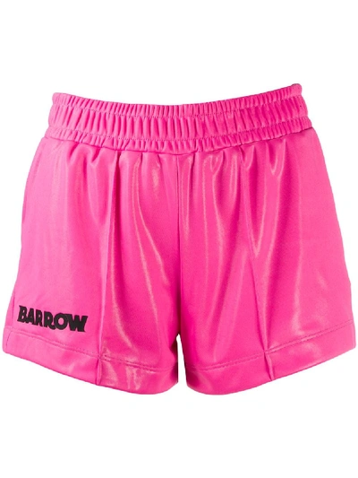 Barrow Patch Logo Sweathshorts In Pink