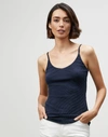 LAFAYETTE 148 PETITE MESH JERSEY CAMISOLE