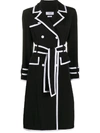 THOM BROWNE CONTRAST TRIMMED TRENCH DRESS