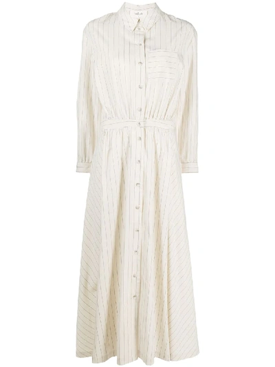 Ba&sh Sami Maxi Shirt Dress In Neutrals